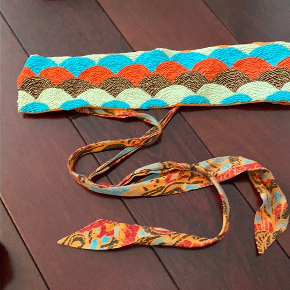 Anthropologie halter dress with removable belt - Picture 2 of 4